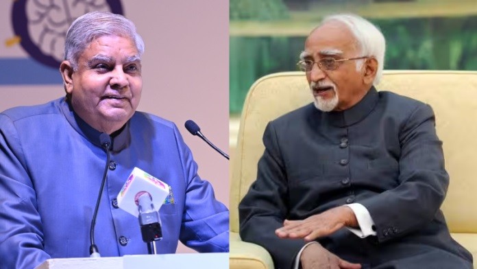 मोदी को कहा ‘युगपुरुष’ ,हामिद अंसारी की बोलती बंद